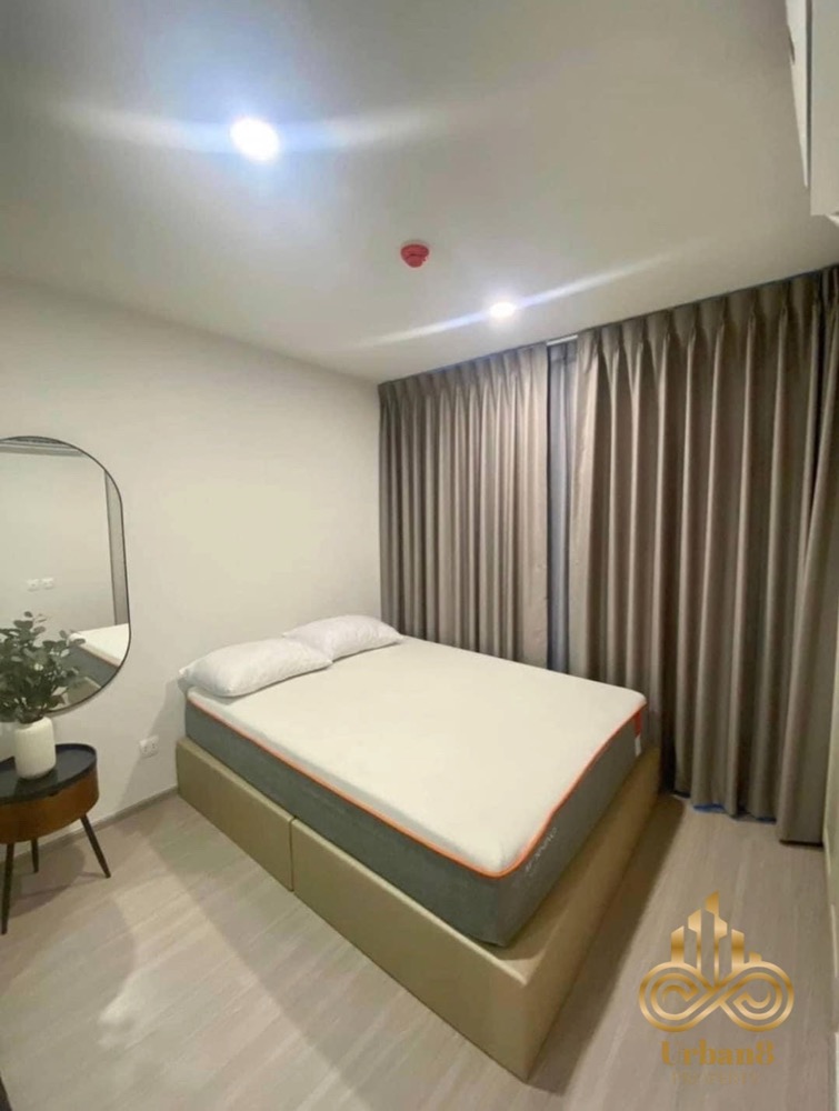 For RentCondoRama9, Petchburi, RCA : Aspire Asoke-Ratchada: 34 sq m, Building A, 2nd floor, with a garden terrace in front, full electrical appliances,Soi next to the Chinese Embassy 中国大使馆旁边的巷子