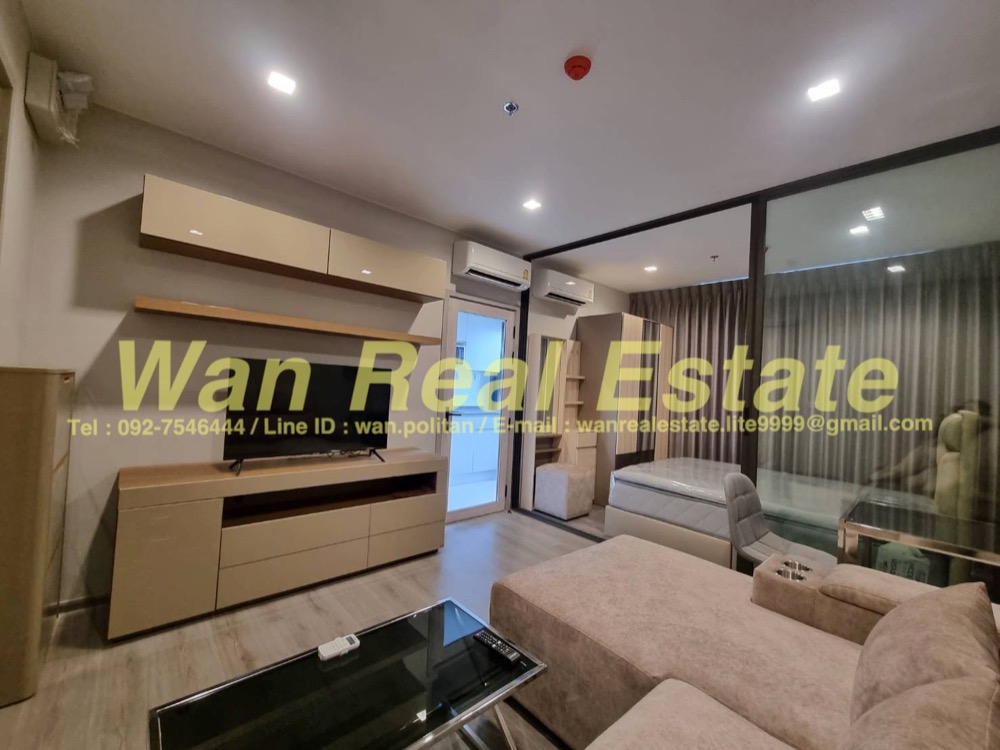 For RentCondoRattanathibet, Sanambinna : Condo for rent, politan aqua, 42nd floor, size 31 sq m, riverside zone, complete new room, ready to move in