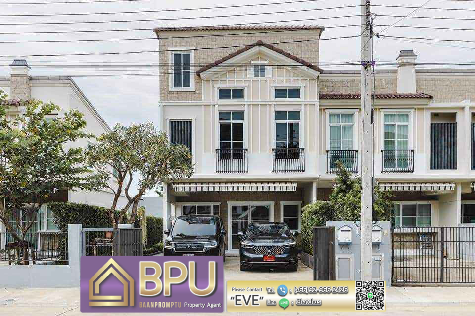 For RentTownhouseBangna, Bearing, Lasalle : ** 3 Bedrooms Townhome Corner Unit with mezzanine for Rent ** Indy 4 Bangna km.7 Near Mega Bangna