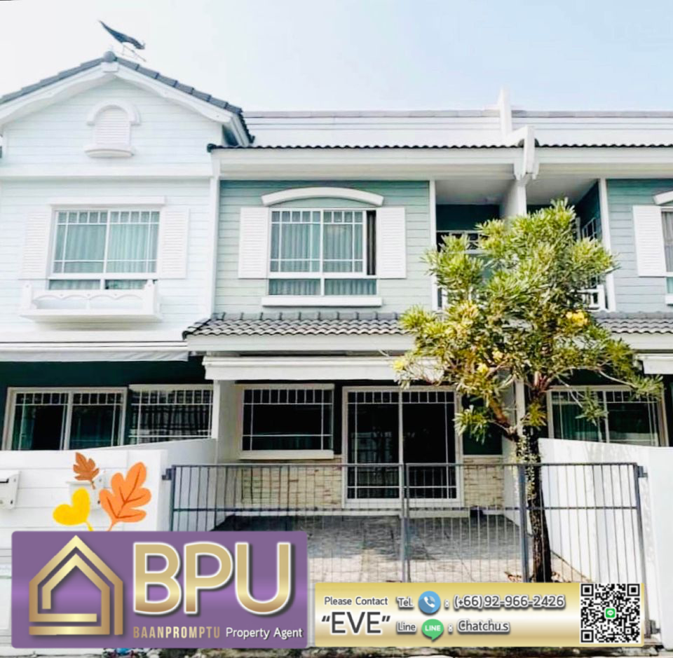 For RentTownhouseSamut Prakan,Samrong : ** 2 Bedrooms Townhome for Rent ** Indy Bangna km.7 Near Mega Bangna