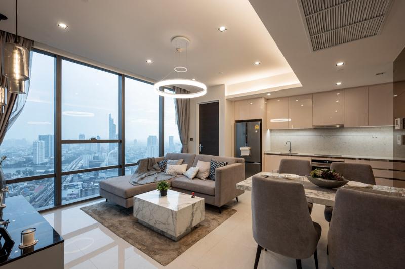 For SaleCondoWongwianyai, Charoennakor : Condo For Sale The Bangkok Sathorn 2 Bedroom 2 Bathroom 95.11 sqm