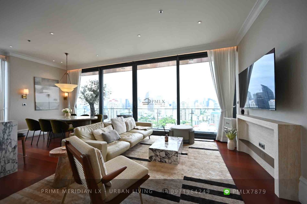 ให้เช่าคอนโดสุขุมวิท อโศก ทองหล่อ : Khun By Yoo - Super Luxury 3 Bedroom Corner Unit / Beautifully Furnished / Along Thonglor Road