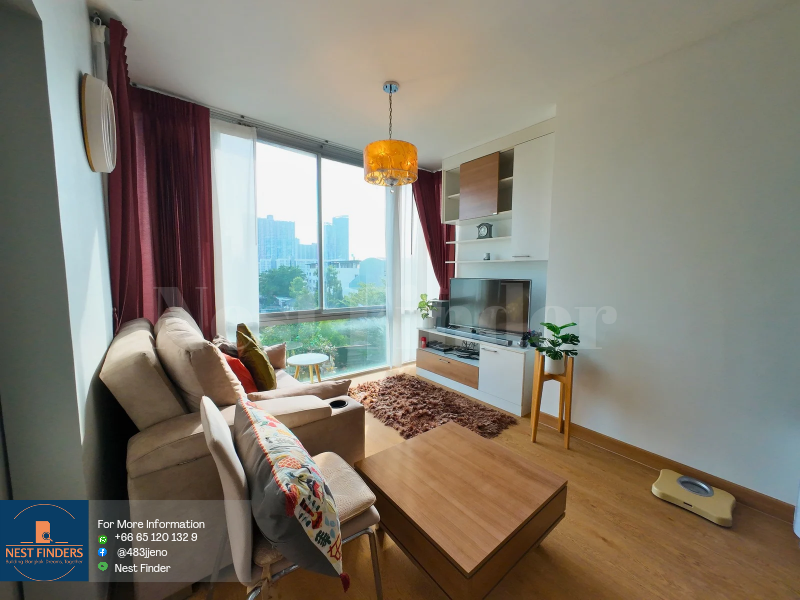 For RentCondoPattanakan, Srinakarin : Sale / Rent Condo The Iris Rama 9 Srinakarin, ready to move in, spacious room, quiet and shady condo