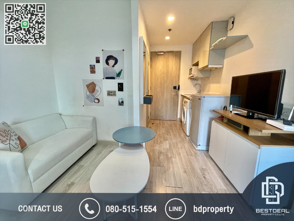 For RentCondoRama9, Petchburi, RCA : Bestdeal  FOR RENT Studio 22 sqm. Rental 13,000 THB /month CONDO “IDEO MOBI RAMA 9” Near Phraram Kao 9 MRT Station 80 meters.