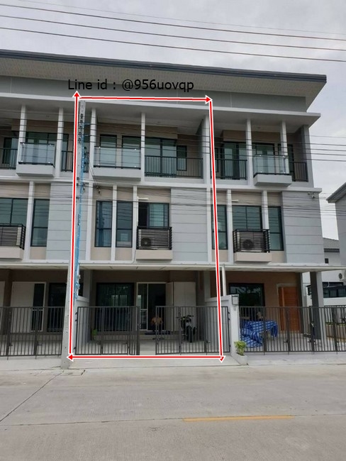 For SaleTownhouseLadkrabang, Suwannaphum Airport : sss423 Townhome for sale, Time Home 2 Suanluang-Onnut Kanchanaphisek Road.