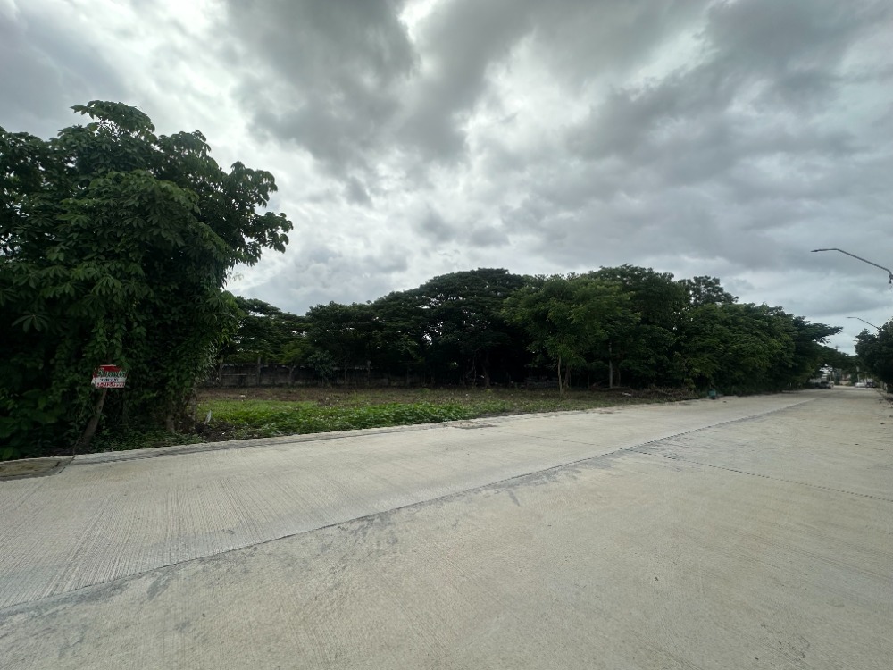 For RentLandMin Buri, Romklao : Empty land for rent short/long term, corner plot, opposite Kasikorn Club. Pruksachart Village Near Ascot International School, Saphan Sung