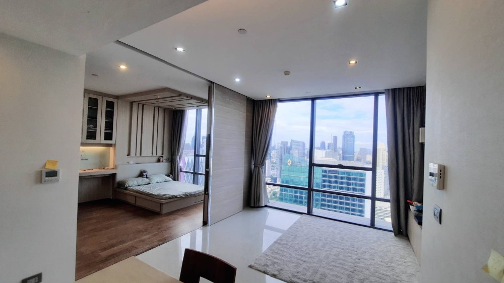 For SaleCondoSathorn, Narathiwat : Luxury condo for sale, The Bangkok Sathorn, 38th floor, private elevator system, 59.30 sq m., outstanding location, Sathorn