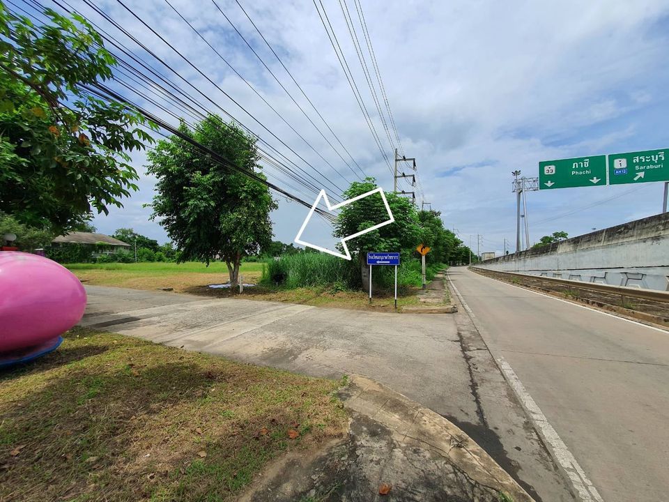 ขายที่ดินสระบุรี : ขาย ที่ดิน 4 ไร่ แยกหินกอง ติดถนน สุวรรณศร