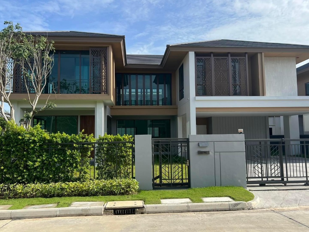 For SaleHouseNawamin, Ramindra : Burasiri Watcharapol (บุราสิริ วัชรพล) | New single houses 2 Storey 4 Beds | Near Chalong Rat Expressway 5 mins, BTS Sai Yud 10 mins, Central Ramindra 15 mins.