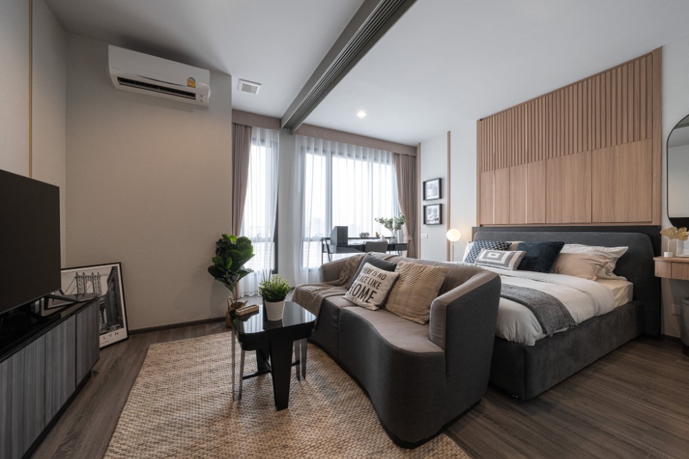 For SaleCondoRatchathewi,Phayathai : ♣️ IDEO Mobi Rangnam ♣️ Condo ready to be in the heart of the city, 1 large bedroom, 36 sq m., starting at only 5.39 million baht*, fully furnished, free!! Transfer*