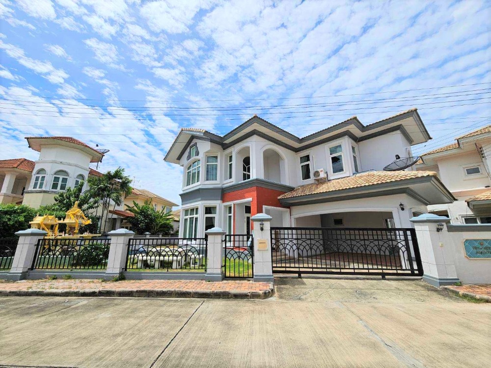 For SaleHousePathum Thani,Rangsit, Thammasat : 2-story detached house for sale, Passorn Village 4 Rangsit-Nakhon Nayok, area 115 sq m., sold with tenant.