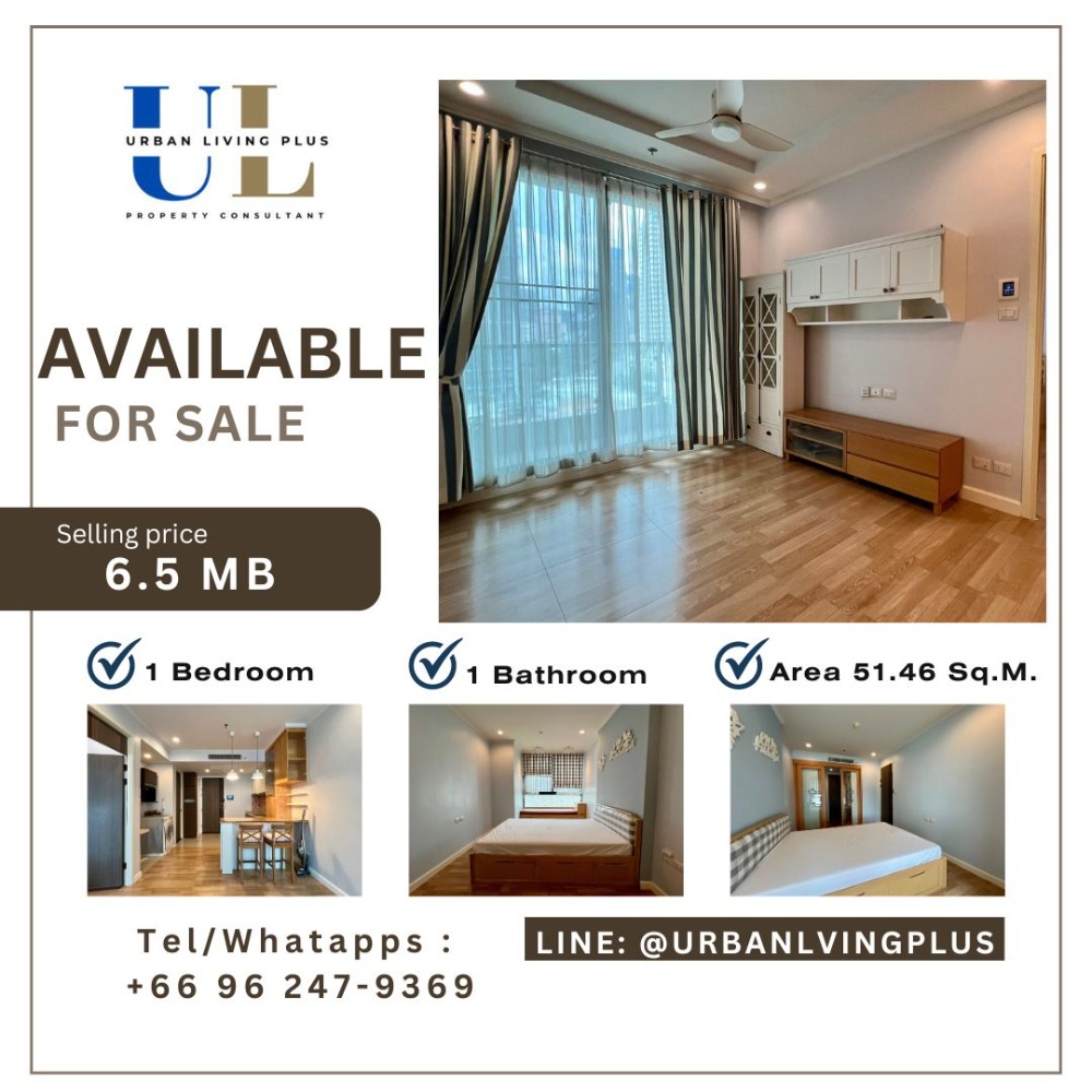 For SaleCondoSathorn, Narathiwat : ( U20240630200 ) Pls Call 096-2479369 , FOR SELL 🔥 !!! SUPALAI ELITE SATHORN SUANPLU  1 BEDROOM 51.46 SQ.M. NICE DECORATION