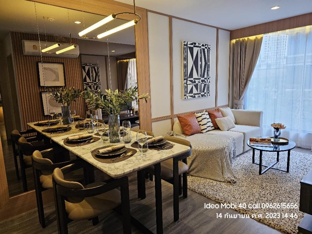 For SaleCondoSukhumvit, Asoke, Thonglor : Ideo Mobi Sukhumvit 40 Condo for SALE for sale **   Wide room 52 sq m., 2 bedrooms, 2 bathrooms, ready to move in @ 7,690,000 baht Call 096-2615656