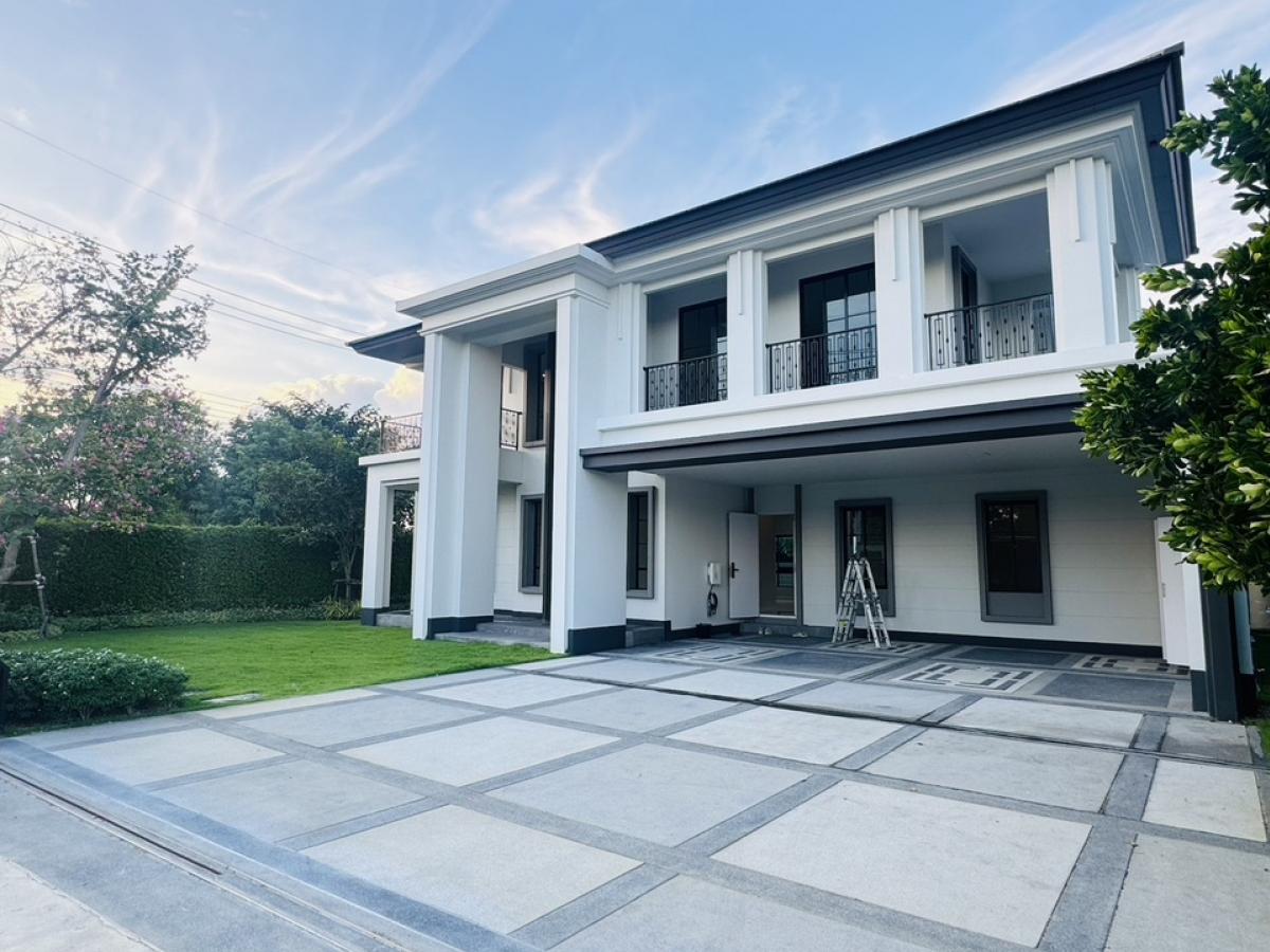 For RentHouseChaengwatana, Muangthong : Salia🚩 🏡House for rent, Setthasiri Pathumthani 2 project, golf course view, 🚩near SISB International School, easy to travel on expressway, beautiful house, ready to move in