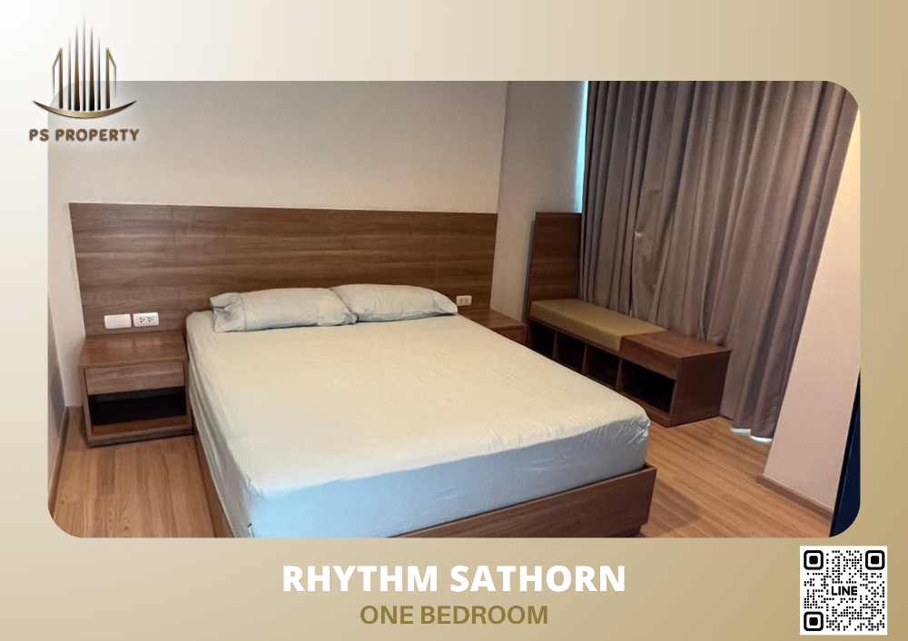 For RentCondoSathorn, Narathiwat : For rent 🔥Rhythm Sathorn🔥 beautiful room, good view, fully furnished with electrical appliances 🚆 near BTS Saphan Taksin, only 300 m.