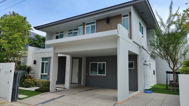 ให้เช่าบ้านลาดกระบัง สุวรรณภูมิ : For Rent Samut Prakan Single House Mantana Bangna-Wongwaen Ramkhamhaeng 2 Bang Phli BRE19702