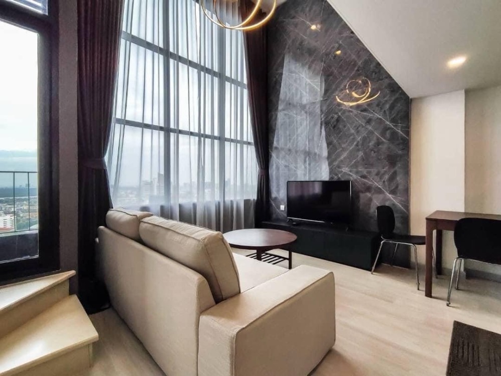 For RentCondoSathorn, Narathiwat : KnightsBridge Prime Sathon: Duplex 37 sq m., southeast, river view Floor 33 , Fully Furnished and electrical appliances,Quota 1 car park at Auto Parking