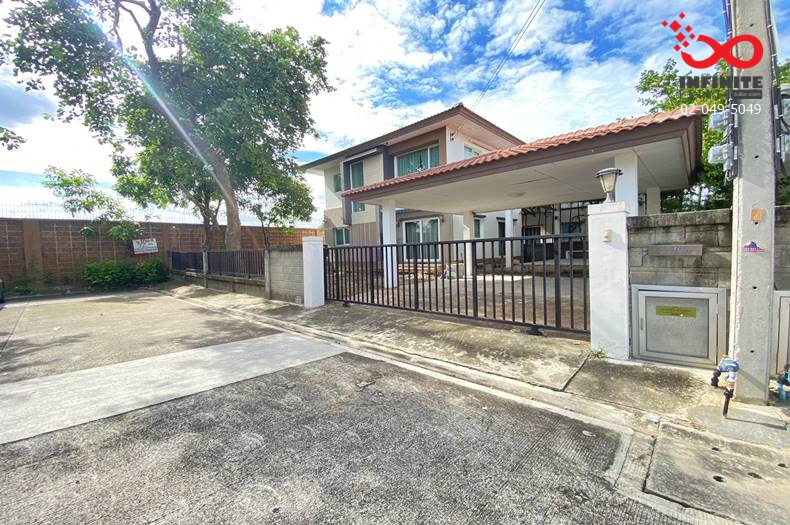 For SaleHousePathum Thani,Rangsit, Thammasat : 2-story detached house for sale, 72 square wah, Casa Ville Ramintra – Hathairat, Hathairat Road.