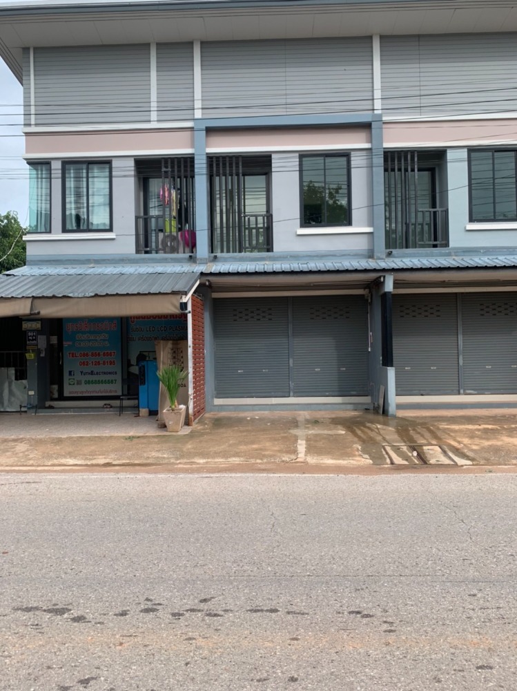 For RentShophouseKhon Kaen : 🏢📍For rent urgently! ✦2-story commercial building, Ban Chot, Mueang Khon Kaen✦ ⚡️Cheap price, good location ⚡️Near the bypass road, Bus Terminal 3 #HF1199