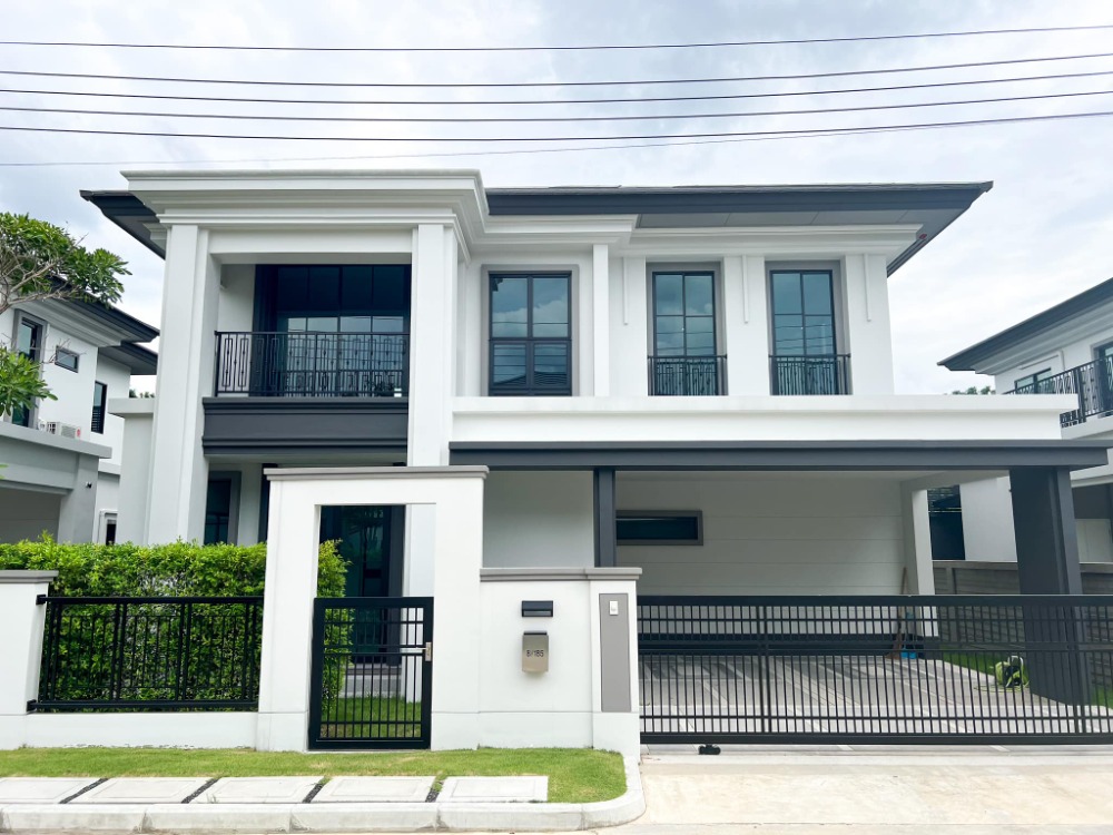 For SaleHouseNonthaburi, Bang Yai, Bangbuathong : House for sale, ready to move in, beautiful, brand new, quiet, private. Complete common area Beautiful, next to the water, Setthasiri Rama 5, Ratchaphruek, Bang Kruai, Sai Noi, Sansiri's home project.