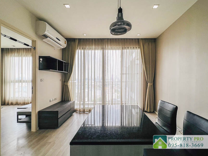 For SaleCondoRatchadapisek, Huaikwang, Suttisan : Condo for Sale Quinn Ratchada 17, 1 bedroom 52 sqm Fully-Furnished with Built-In Furniture Near MRT Sutthisan, Ratchadaphisek, Huai Khwang : SL23S-018