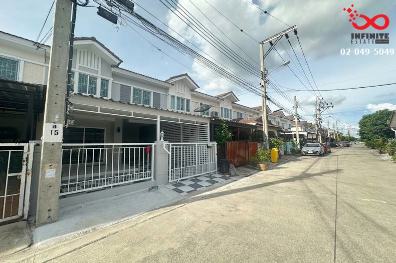 For SaleTownhouseRama5, Ratchapruek, Bangkruai : 2-story townhouse for sale, Pruksa Ville 33 Pinklao, Wongwaen 2, Kanchanaphisek Road. Soi Wat Som Kliang - Wat Phraek