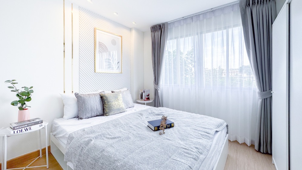 For SaleCondoRamkhamhaeng, Hua Mak : Lumpini Condo Town Bodindecha ✓ Convenient transportation, next to the expressway, near Bodindecha School, Ramkhamhaeng 43/1 ✓ 1 bedroom, 28 sq m., newly decorated throughout the room, photographed from the actual room