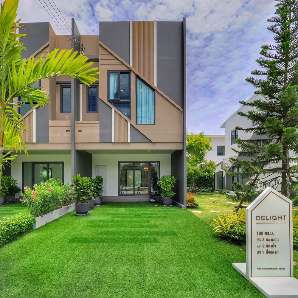 For SaleTownhouseAyutthaya : 2-story townhouse for sale, The Residence Hi-Tech project.