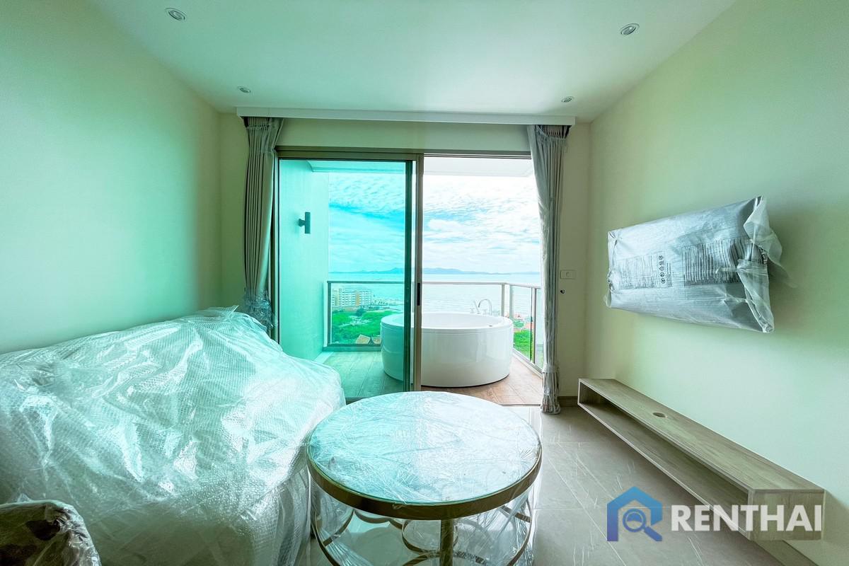 For SaleCondoPattaya, Bangsaen, Chonburi : the Riviera Monaco 1 bedroom 40sq.m. with Jacuzzi Sea view Good price Foreign name