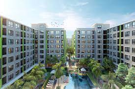 For SaleCondoVipawadee, Don Mueang, Lak Si : Announcing the sale of a luxury condo, Grene Don Mueang-Songprapa. Near the airport, view at the resort