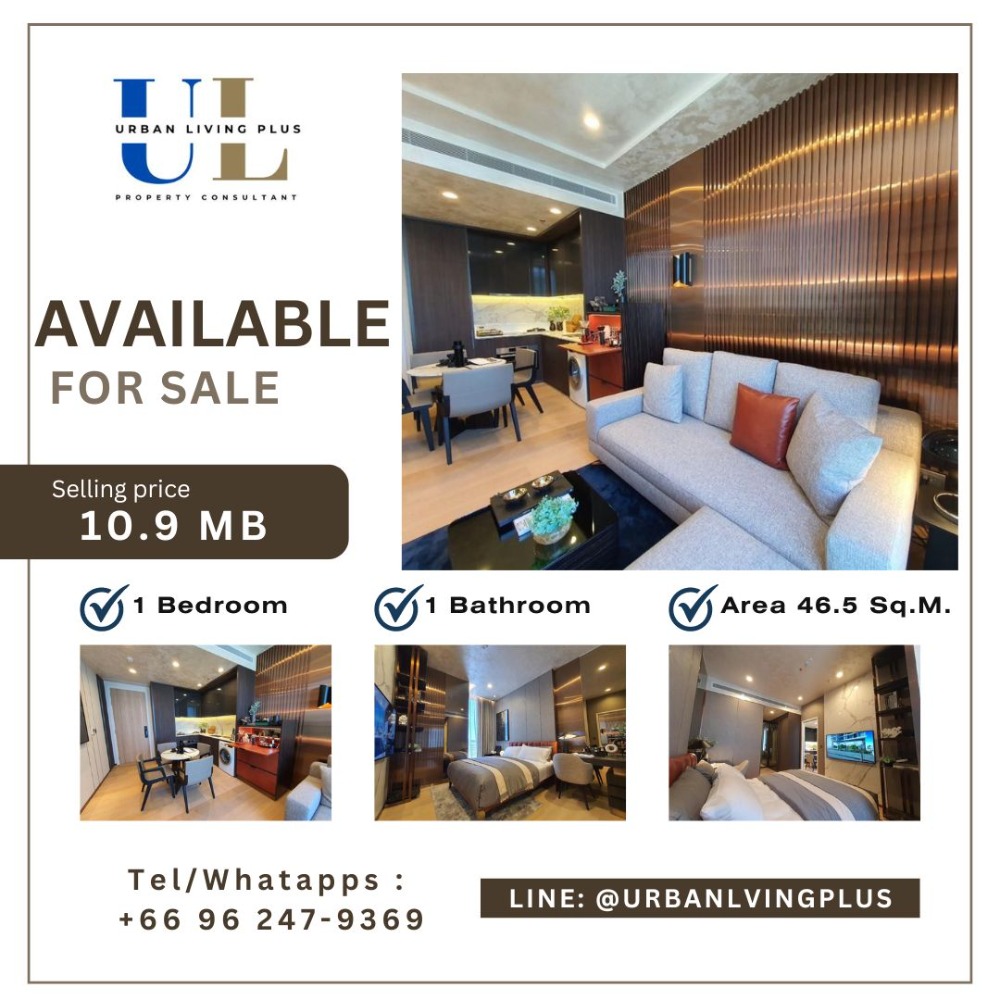 For SaleCondoSathorn, Narathiwat : Pls Call 096-2479369🔥 HOT DEAL FREE COMMON FEE 1 YEAR🔥 !! FOR SELL ANIL12 / 1 BEDROOM 1 BATHROOM 46 SQ.M. HIGHT FLOOR RARE ITEM