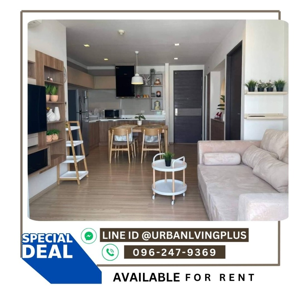 For RentCondoSathorn, Narathiwat : ( U20240531100 ) Tel/Line 096-2479369 ✨ FOR RENT !! RHYTHM SATHORN 2 Bedrooms 2 Bathroom 67 Sq.M. , High Floor, River View !!