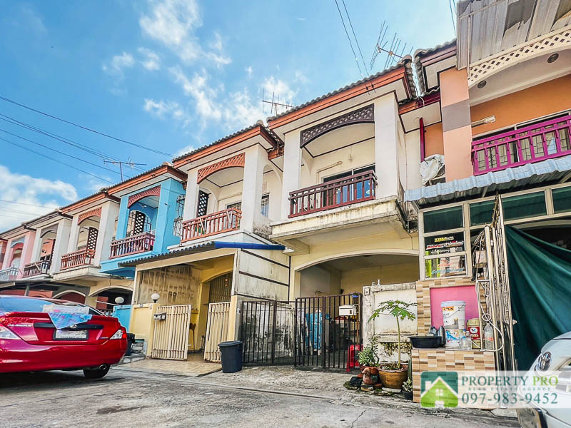 For SaleTownhomeMin Buri, Romklao : TownHouse for Sale NA RATHON Suwinthawongse, 3 bedroom 16 sqw 117 sqm Near Chalong Krung, Nong Chok, Min Buri : EL23S-046