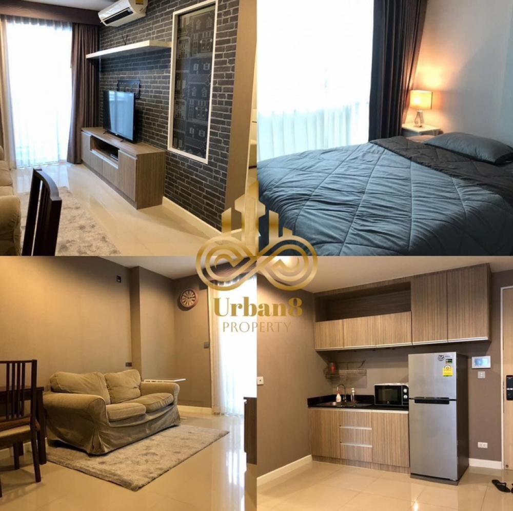 For RentCondoOnnut, Udomsuk : The Series Udomsuk: Bts Udomsuk, fully furnished with free parking, 35 sq m, city view, washing machine with 6 foot bed.