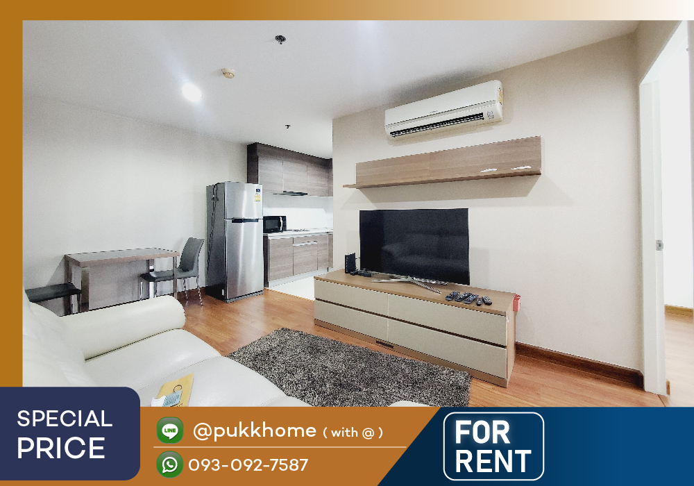 For RentCondoRama9, Petchburi, RCA : Belle Grand Rama 9 🚄 MRT Rama 9 / 42 sq m. large room Line : @pukkhome (with @)