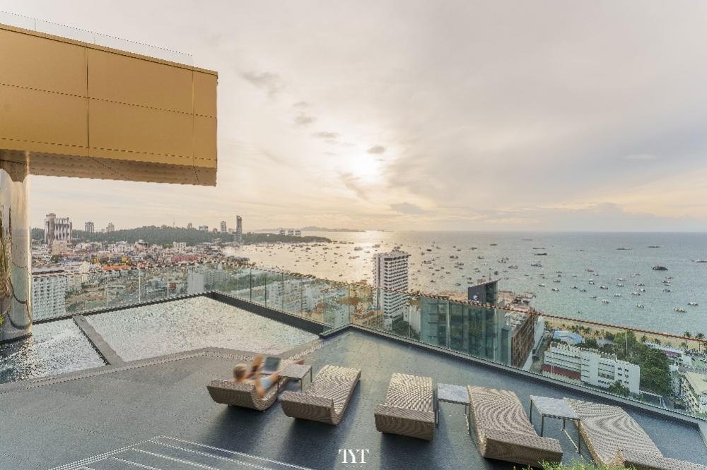 For RentCondoPattaya, Bangsaen, Chonburi : For rent: Condo Edge Central Pattaya-Edge Central Pattaya, fully furnished, 1 bedroom, 1 bathroom, 22nd floor, in the heart of Central Pattaya (new room)