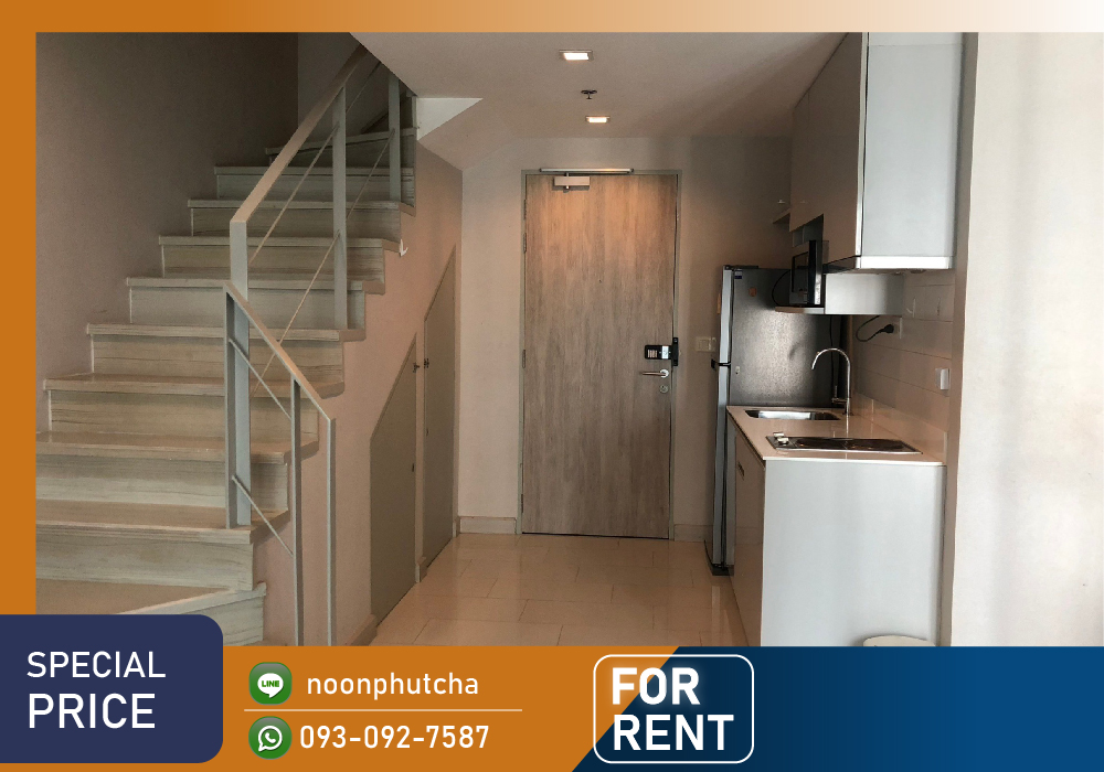 For RentCondoRama9, Petchburi, RCA : 📣Ideo Mobi Rama 9 / Duplex size 61 sq m, 27th floor, Fully furnished ✨