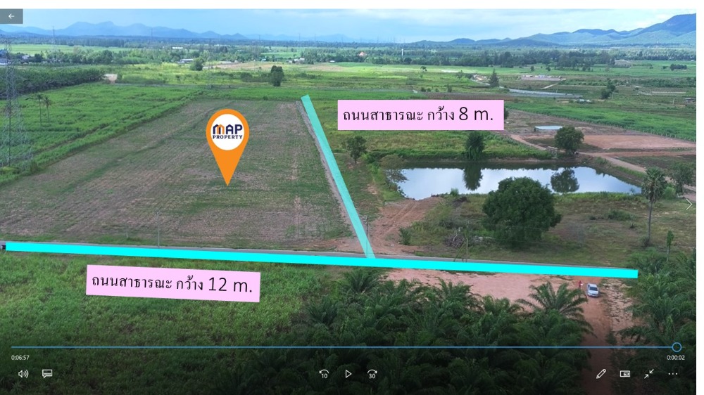 For SaleLandCha-am Phetchaburi : Agricultural land next to paved road, Cha-am