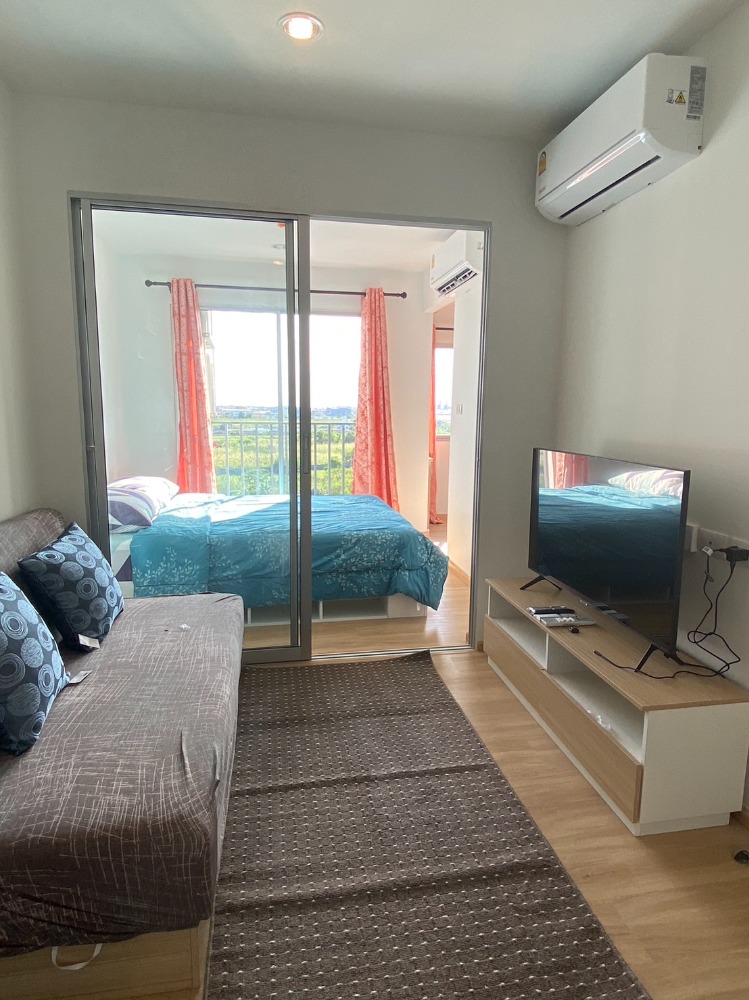 For RentCondoLadkrabang, Suwannaphum Airport : Condo for rent, Senakit Chalong Krung-Lat Krabang, Walkin closet, complete appliances, ready to move in.