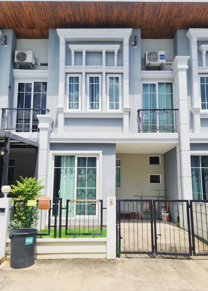 For RentTownhouseLadkrabang, Suwannaphum Airport : Townhome for rent ✅ Golden Town 3 Bangna-Suan Luang ✅ Open view, back of the house doesnt collide with anyone.