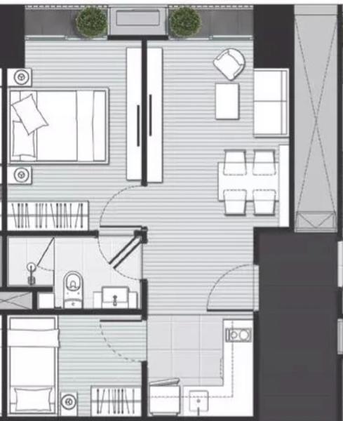 For SaleCondoAri,Anusaowaree : Condo For Sale Noble Around Ari  2 Bedroom 1 Bathroom 42 sqm