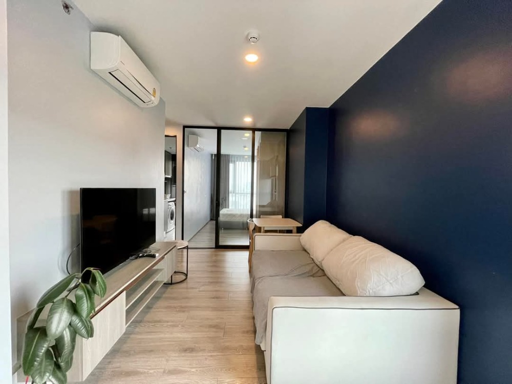 For RentCondoBangna, Bearing, Lasalle : 🛟Condo for rent Knightbridge Collage Sukhumvit 107 near BTS Bearing, beautiful room, size 30 sq m., fully furnished, only 15000-