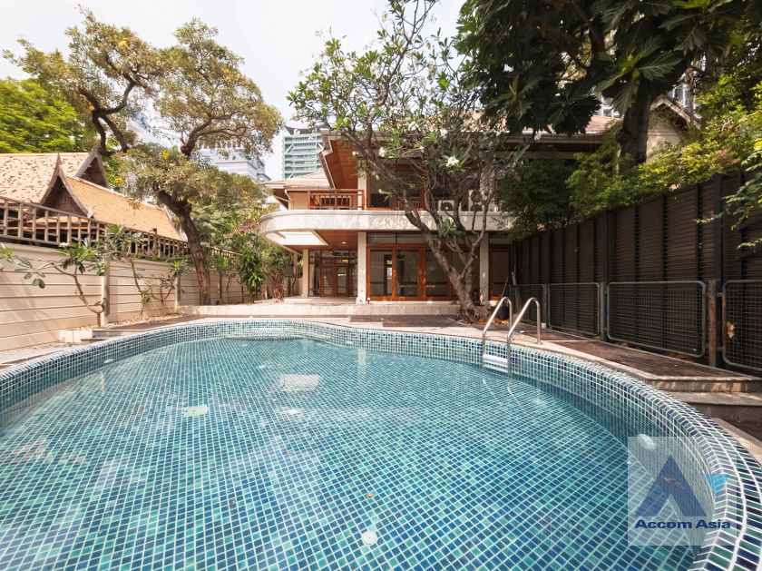 ให้เช่าบ้านสาทร นราธิวาส : 🔼AccomA🔽 (✅VDO TOUR) Private Swimming Pool | 4 Beds House for Rent in Sathorn BTS Chong Nonsi