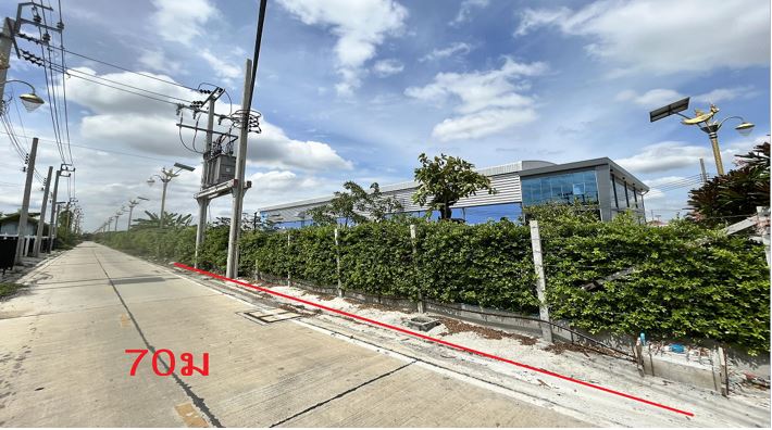 For RentLandLadkrabang, Suwannaphum Airport : Vacant land for Lat Krabang 14/1 Long-term rental 1680 sq m.[Warehouse zone]