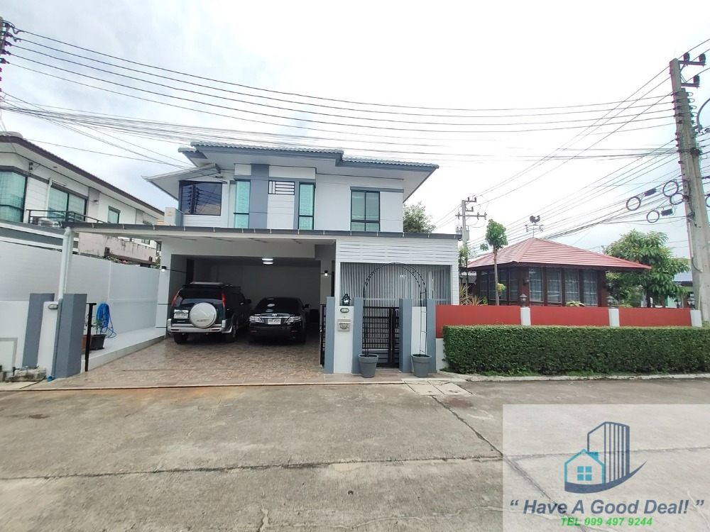 For SaleHousePathum Thani,Rangsit, Thammasat : Single house 74 sq m, next to the garden, Baan Fah Piyarom (Zone Nesto Phase 11), Lam Luk Ka-Klong 6 Ring Road.