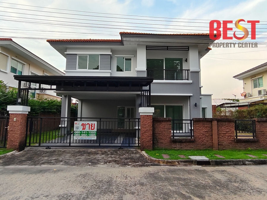 For SaleHouseNawamin, Ramindra : Single house for sale, Wararom Premium Watcharapol - Chatuchot, near the expressway, beautiful house, already renovated, selling cheapest in the project.