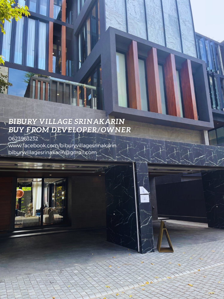 For SaleHouseLadkrabang, Suwannaphum Airport : Direct buy from Owner Bibury Village Srinakarin, luxury house behind Paradise Park.