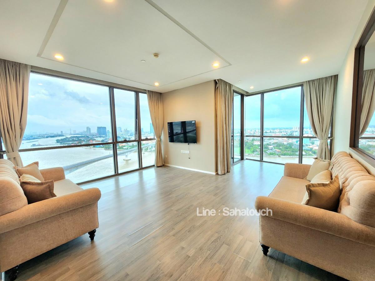 For SaleCondoBang Sue, Wong Sawang, Tao Pun : 🔥For sale🔥 333 Riverside (333 Riverside) ⭐River curve view, Rare room 🌞 2 Bed​ 94sqm, high floor, Corner room✨