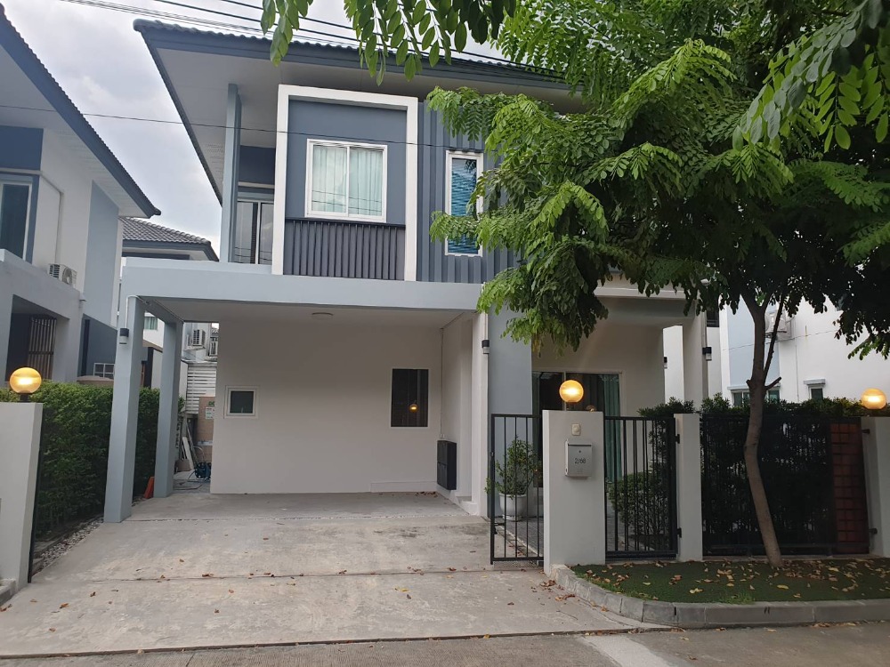 For RentHouseNawamin, Ramindra : House for rent, Ramintra 109, near Bang Chan BTS Station, 600 meters, 3 bedrooms, 3 bathrooms, 40,000 baht.