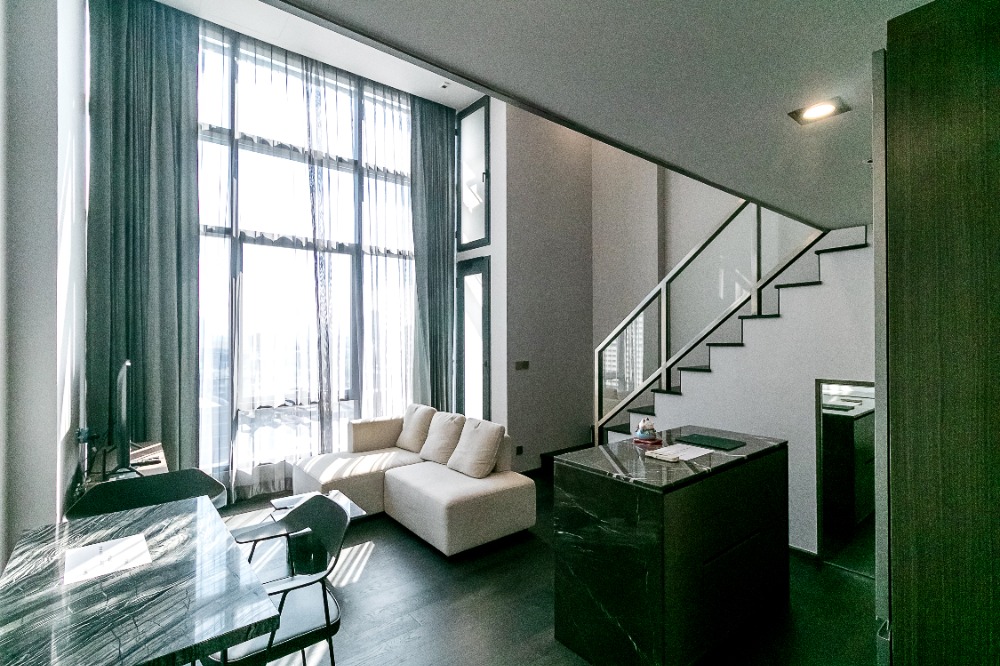 For RentCondoRatchathewi,Phayathai : Conner ratchathewi 1 bedroom loft fully furnished condo for rent